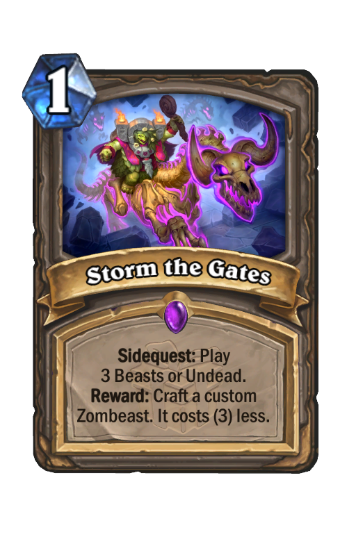 Storm the Gates Hearthstone kártya