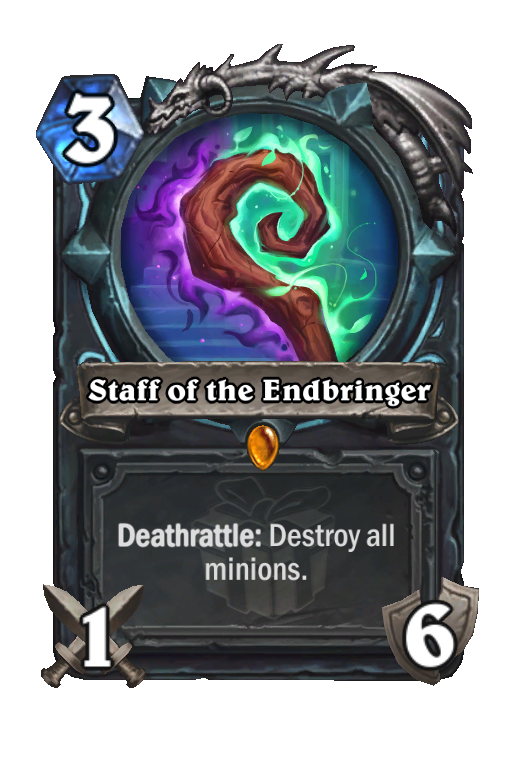 Staff of the Endbringer Hearthstone kártya