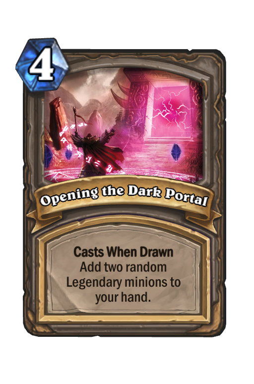 Opening the Dark Portal Hearthstone kártya