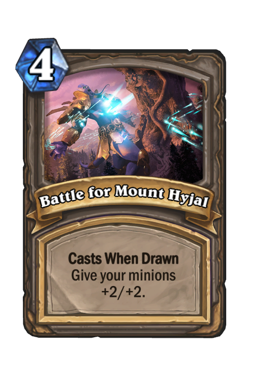 Battle for Mount Hyjal Hearthstone kártya