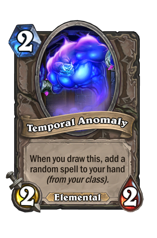 Temporal Anomaly Hearthstone kártya