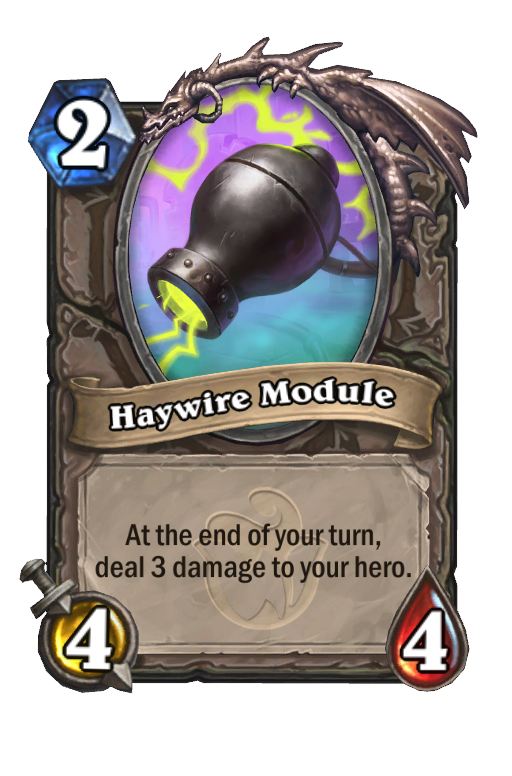 Haywire Module Hearthstone kártya