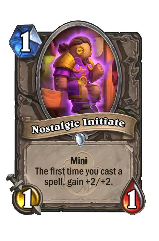 Nostalgic Initiate Hearthstone kártya