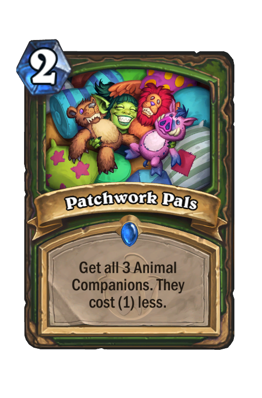 Patchwork Pals Hearthstone kártya