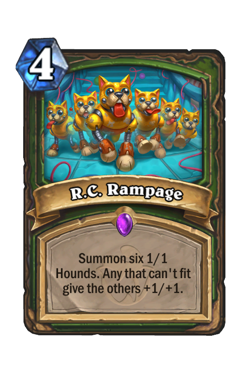 R.C. Rampage Hearthstone kártya