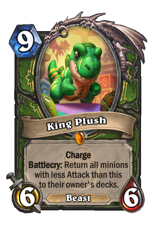 King Plush Hearthstone kártya