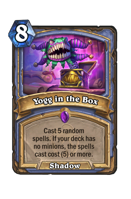 Yogg in the Box Hearthstone kártya