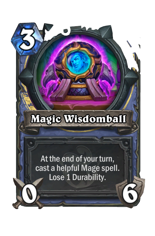 Magic Wisdomball Hearthstone kártya