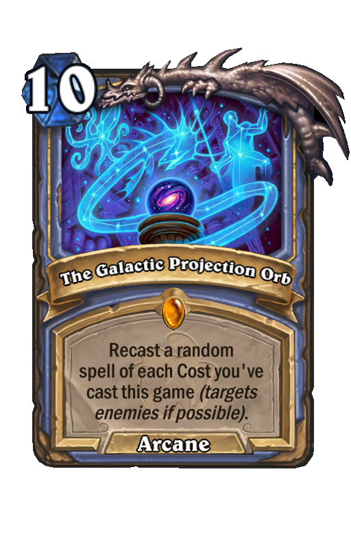The Galactic Projection Orb Hearthstone kártya