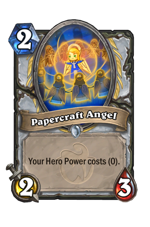 Papercraft Angel Hearthstone kártya