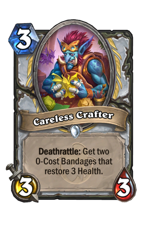 Careless Crafter Hearthstone kártya