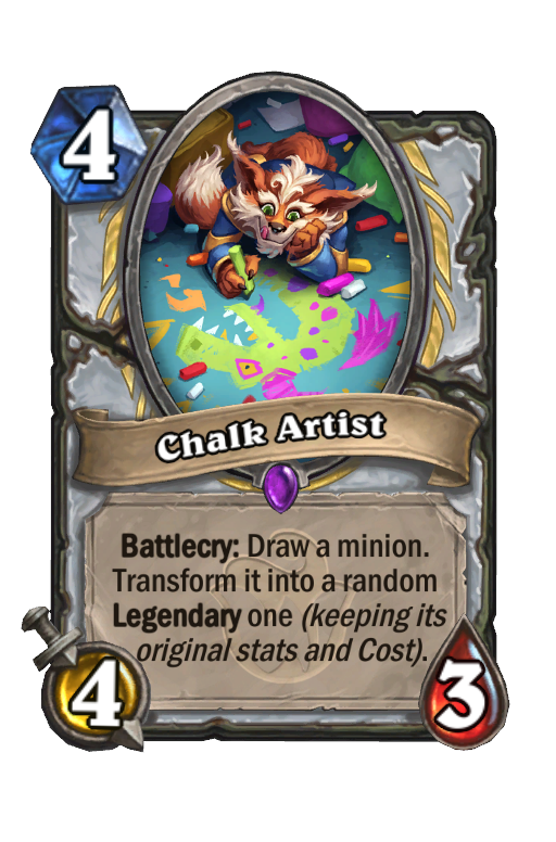 Chalk Artist Hearthstone kártya