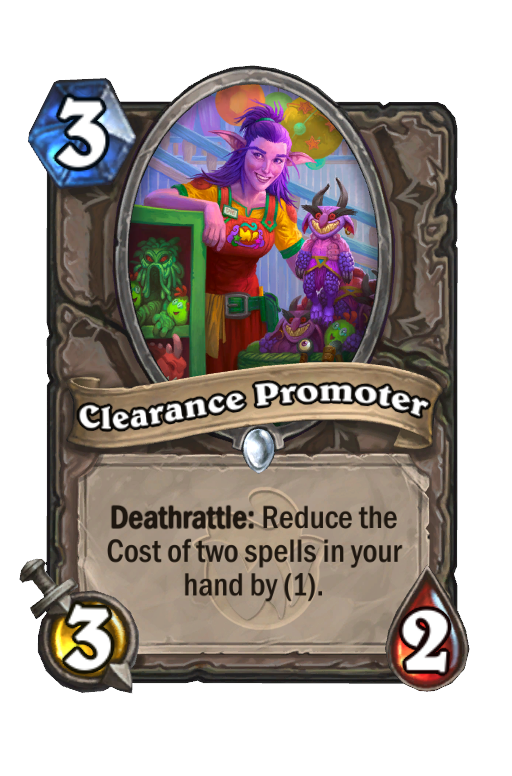 Clearance Promoter Hearthstone kártya