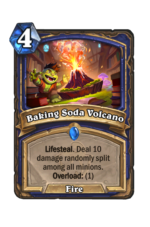 Baking Soda Volcano Hearthstone kártya