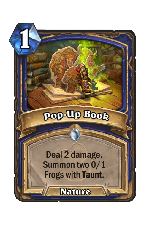 Pop-Up Book Hearthstone kártya