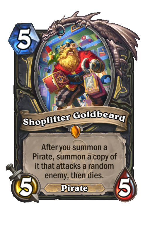 Shoplifter Goldbeard Hearthstone kártya
