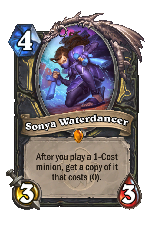 Sonya Waterdancer Hearthstone kártya