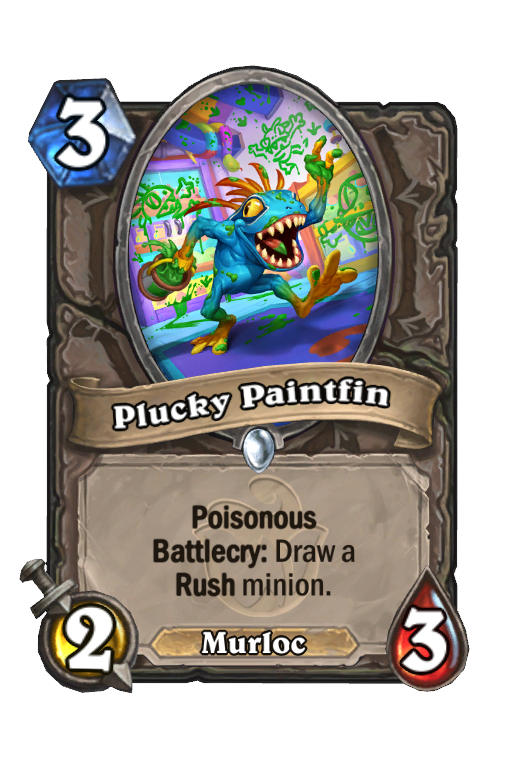 Plucky Paintfin Hearthstone kártya