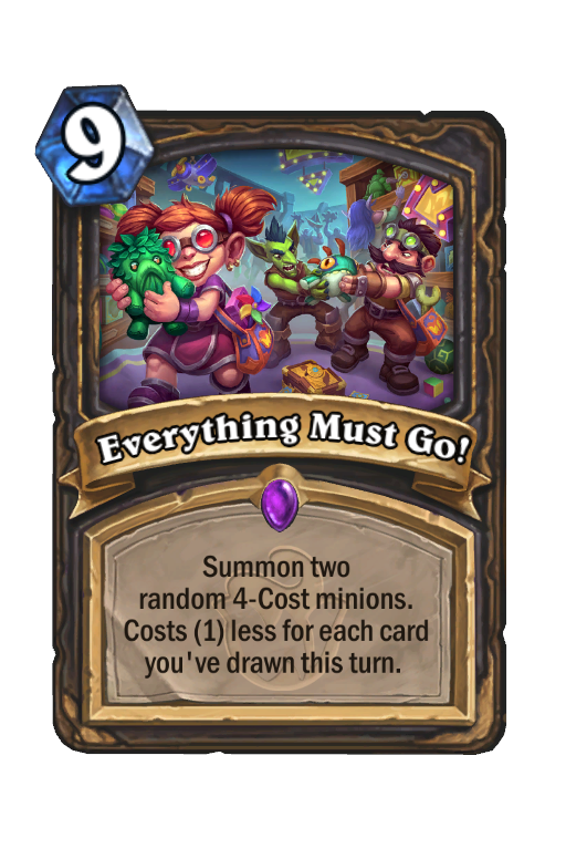 Everything Must Go! Hearthstone kártya