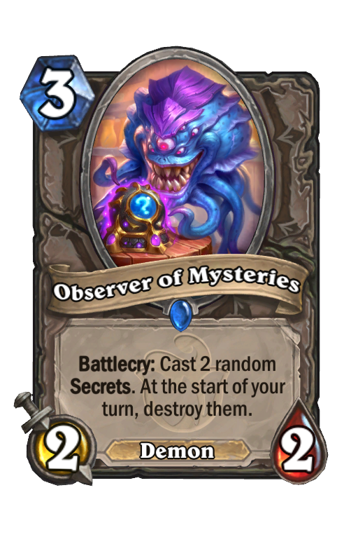 Observer of Mysteries Hearthstone kártya