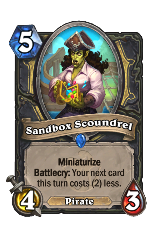 Sandbox Scoundrel Hearthstone kártya