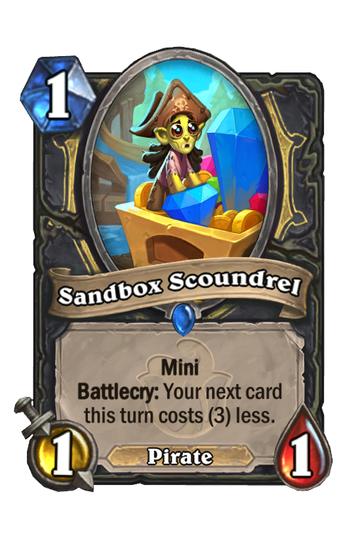 Sandbox Scoundrel Hearthstone kártya