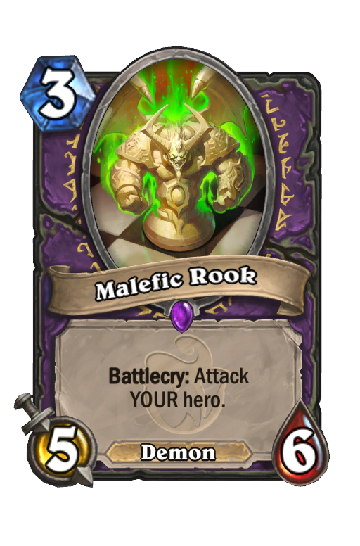 Malefic Rook Hearthstone kártya