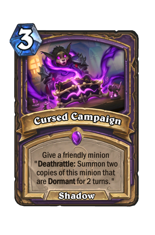 Cursed Campaign Hearthstone kártya