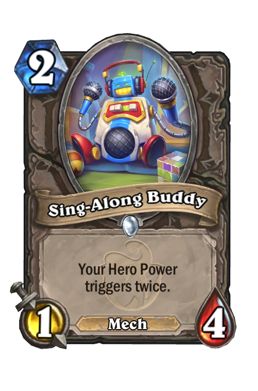 Sing-Along Buddy Hearthstone kártya