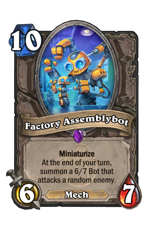Factory Assemblybot Hearthstone kártya