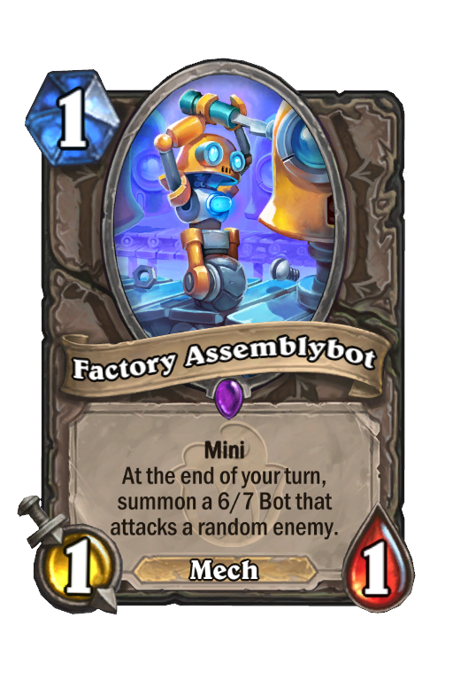Factory Assemblybot Hearthstone kártya