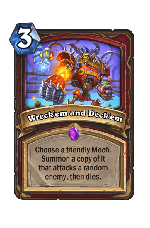Wreck'em and Deck'em Hearthstone kártya