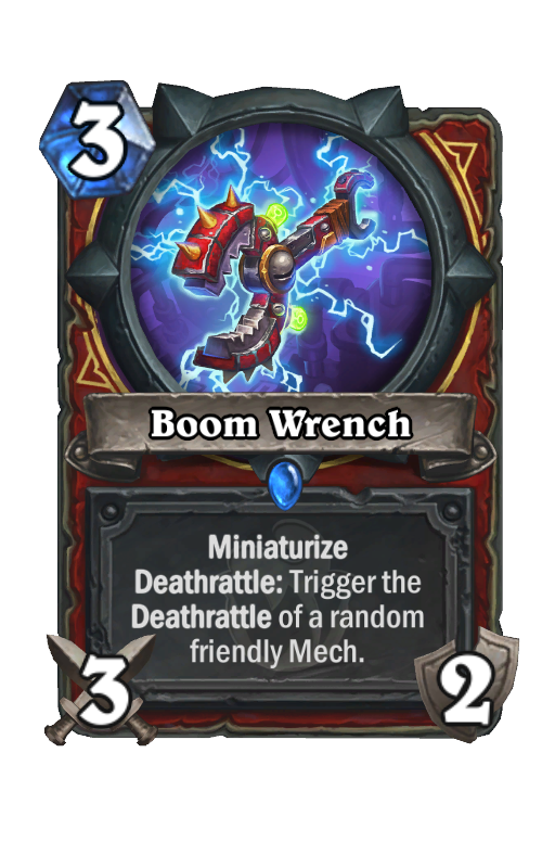 Boom Wrench Hearthstone kártya