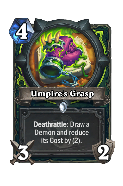 Umpire's Grasp Hearthstone kártya