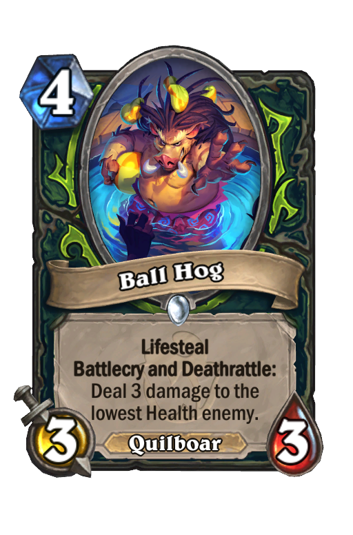 Ball Hog Hearthstone kártya
