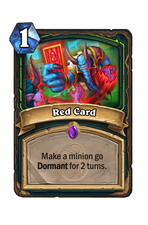 Red Card Hearthstone kártya
