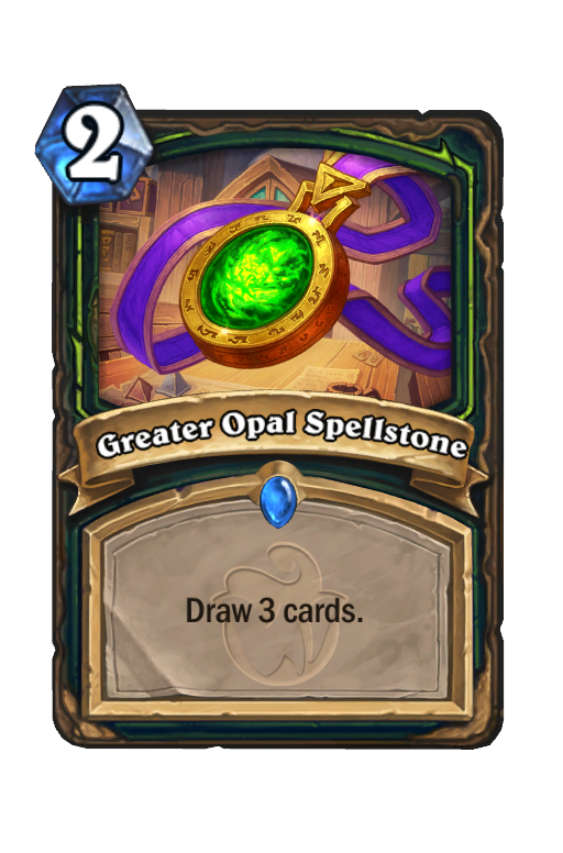 Greater Opal Spellstone Hearthstone kártya