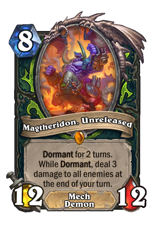 Magtheridon, Unreleased Hearthstone kártya