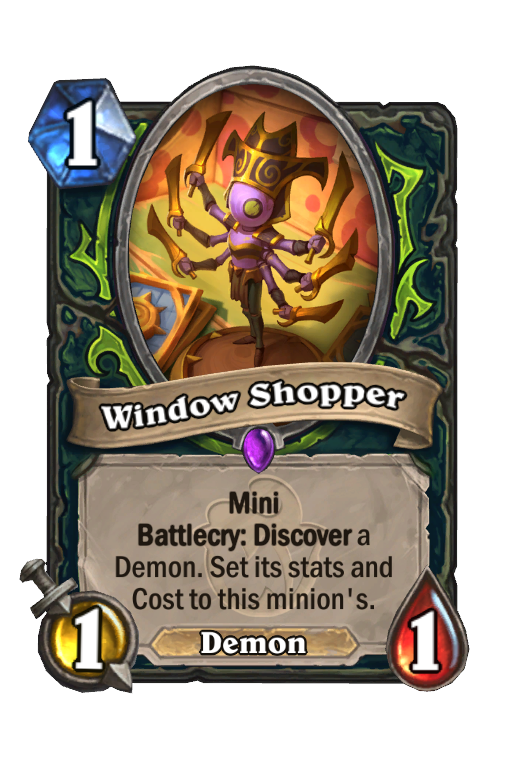 Window Shopper Hearthstone kártya