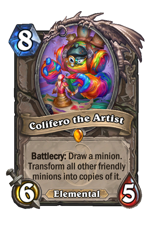 Colifero the Artist Hearthstone kártya