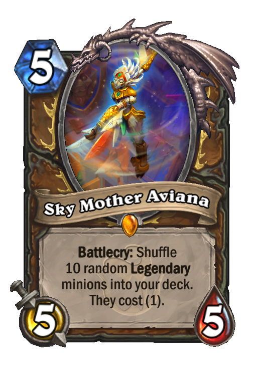 Sky Mother Aviana Hearthstone kártya