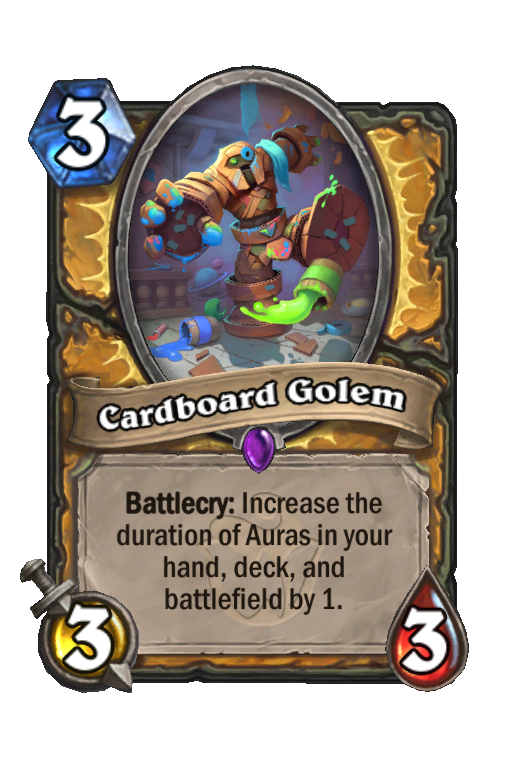 Cardboard Golem Hearthstone kártya