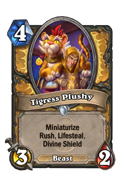 Tigress Plushy Hearthstone kártya