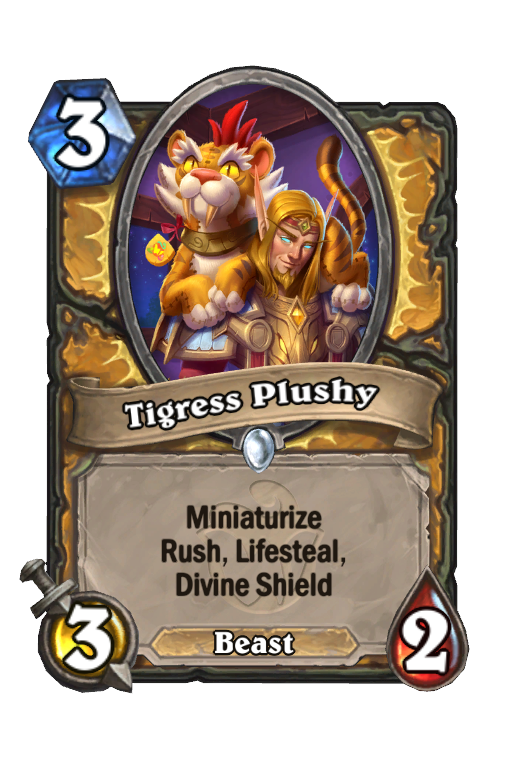 Tigress Plushy Hearthstone kártya