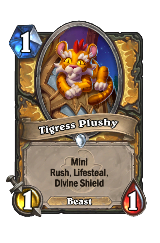 Tigress Plushy Hearthstone kártya