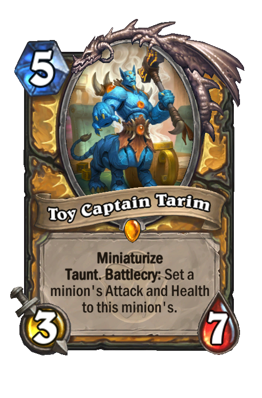 Toy Captain Tarim Hearthstone kártya