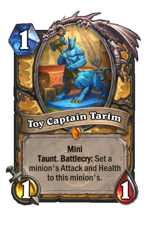 Toy Captain Tarim Hearthstone kártya