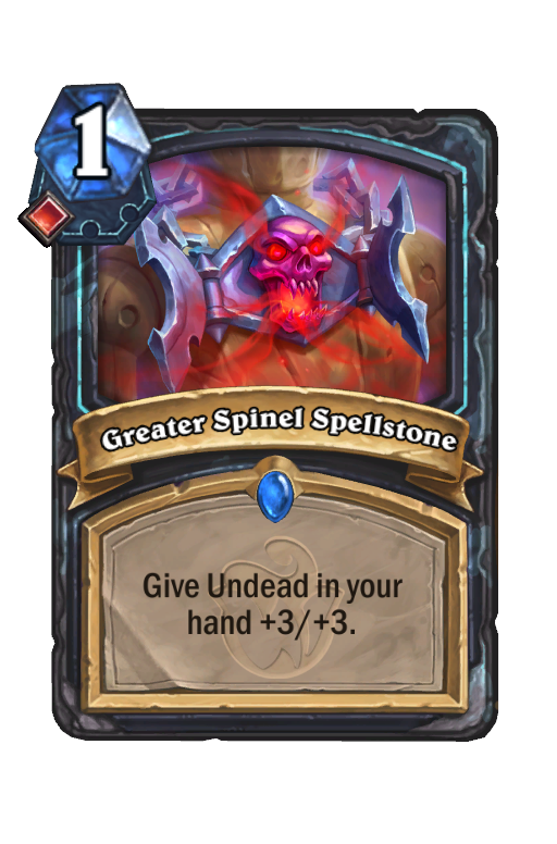 Greater Spinel Spellstone Hearthstone kártya