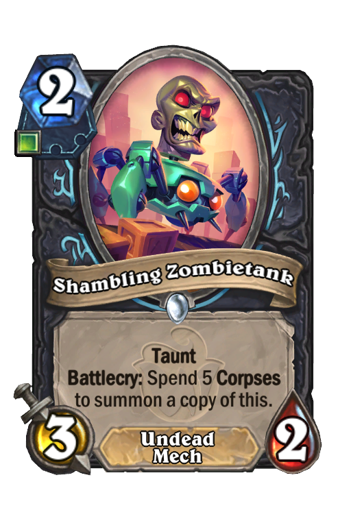 Shambling Zombietank Hearthstone kártya