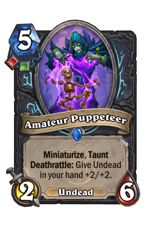 Amateur Puppeteer Hearthstone kártya